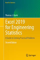 Excel 2019 for Engineering Statistics - Quirk, Thomas J.