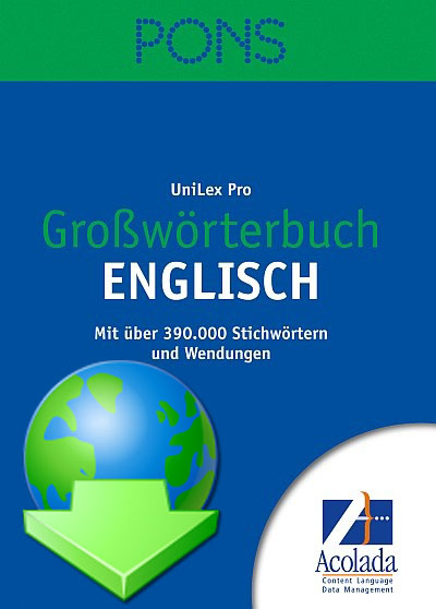 PONS Großwörterbuch Englisch Deutsch-Englisch / Englisch-Deutsch -  PONS Redaktion