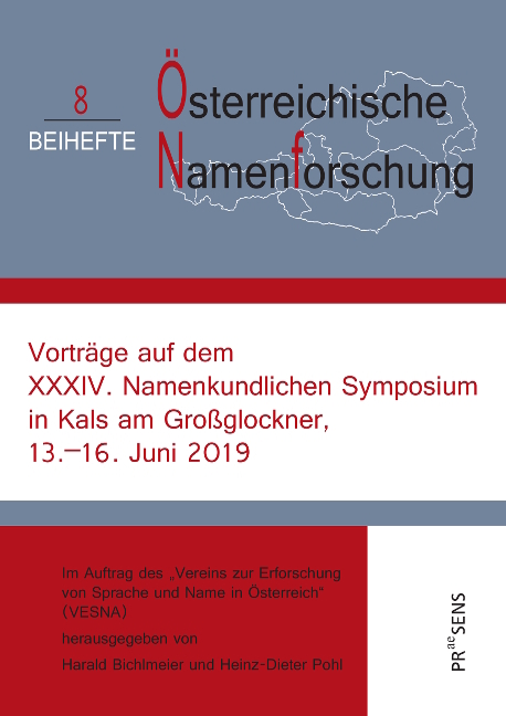 Vorträge auf dem XXXIV. Namenkundlichen Symposium in Kals am Großglockner, 13.–16. Juni 2019 - 