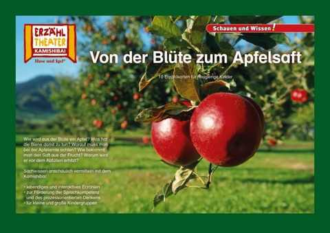 Von der Blüte zum Apfelsaft / Kamishibai Bildkarten - Verena Sangu