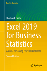 Excel 2019 for Business Statistics - Quirk, Thomas J.