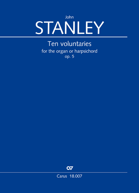 Ten voluntaries for the organ or harpsichord - John Stanley