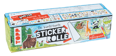 Kunterbunte Stickerrolle - Natascha Pitz