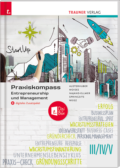 Praxiskompass Entrepreneurship III/IV/V HAK + digitales Zusatzpaket - Elke Austerhuber, Petra Moises, Monika Najand-Ellmer, Dagmar Springsits, Gerold Weisz