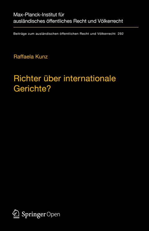 Richter über internationale Gerichte? - Raffaela Kunz