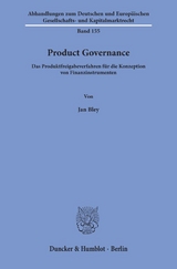 Product Governance. - Jan Bley