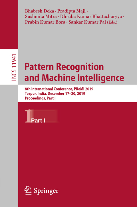 Pattern Recognition and Machine Intelligence - 