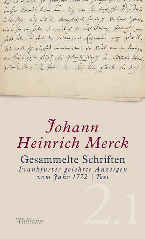 Gesammelte Schriften - Johann Heinrich Merck