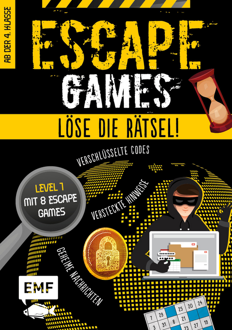 Escape Games Level 1 (gelb) – Löse die Rätsel! – 8 Escape Games ab der 4. Klasse - Mallory Monhard