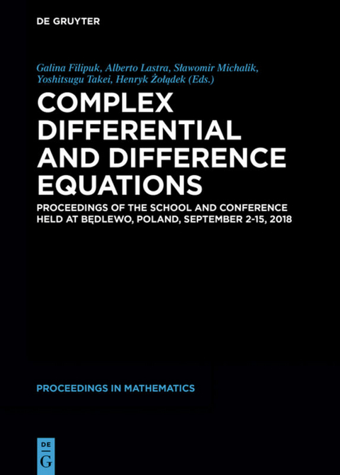 Complex Differential and Difference Equations - 