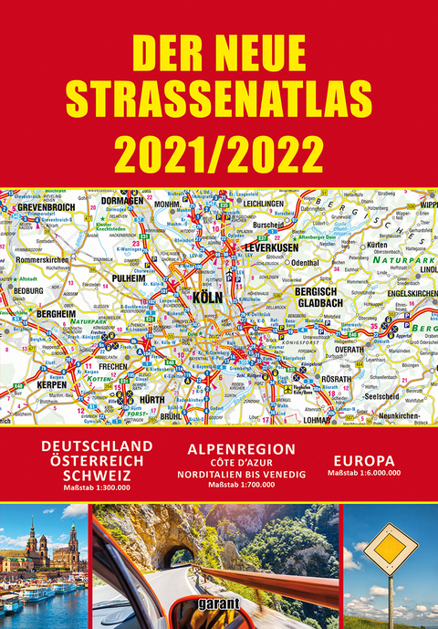 Straßenatlas 2021/2022 für Deutschland und Europa