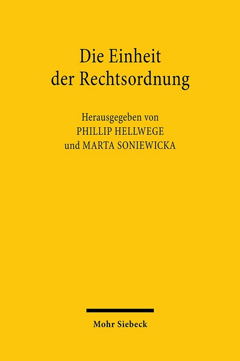 Die Einheit der Rechtsordnung - 