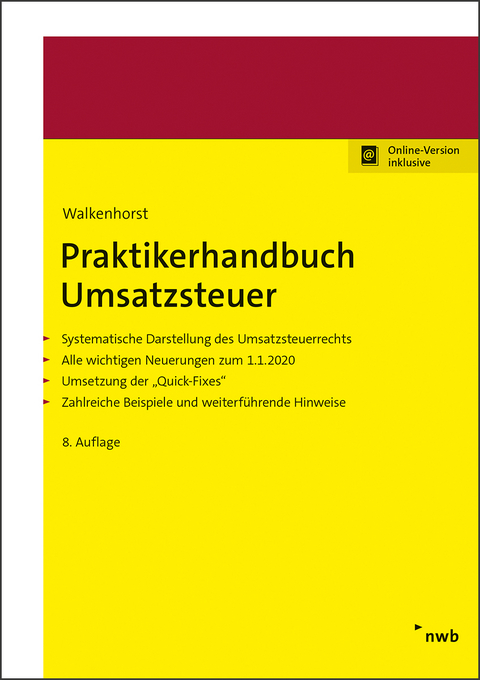 Praktikerhandbuch Umsatzsteuer - Ralf Walkenhorst