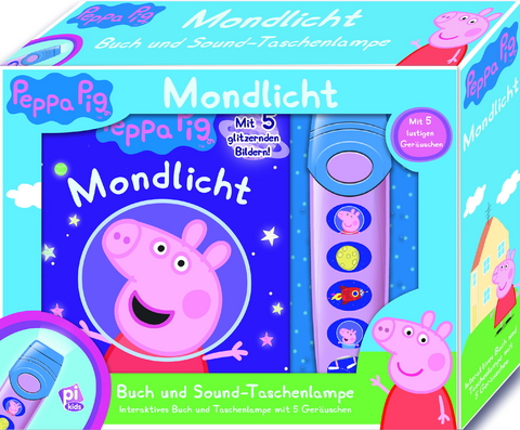 Peppa Pig - Pop-Up-Buch mit Taschenlampe - Bilderbuch mit 5 lustigen Geräuschen