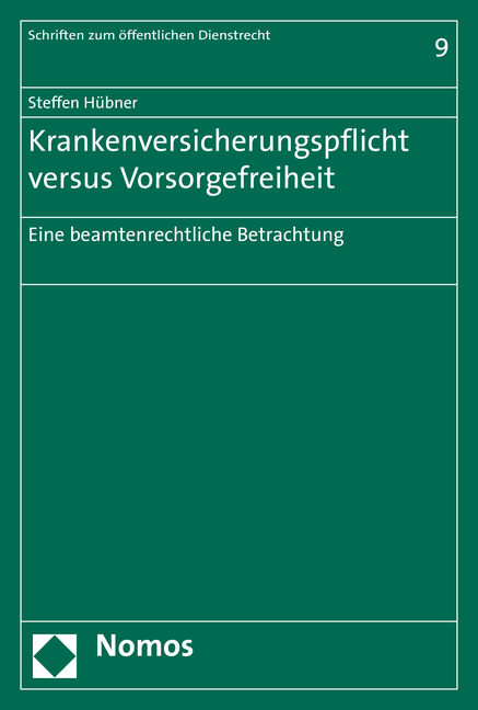 Krankenversicherungspflicht versus Vorsorgefreiheit - Steffen Hübner