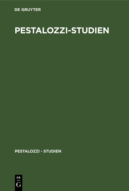 Pestalozzi-Studien