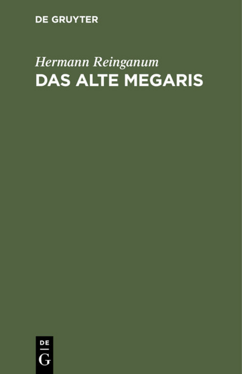 Das alte Megaris - Hermann Reinganum