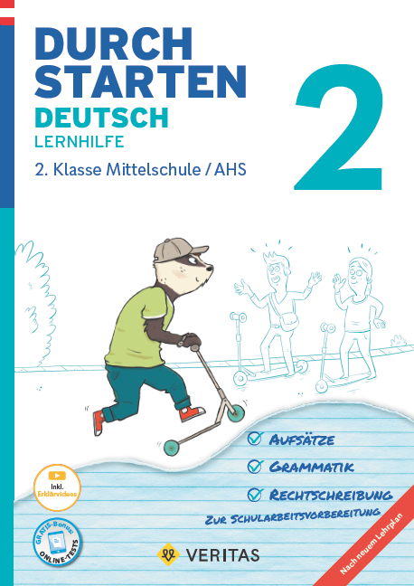 Durchstarten Deutsch 2. Klasse Mittelschule/AHS Lernhilfe - Jutta Hofer, Werner Rasser, Doris Schützeneder