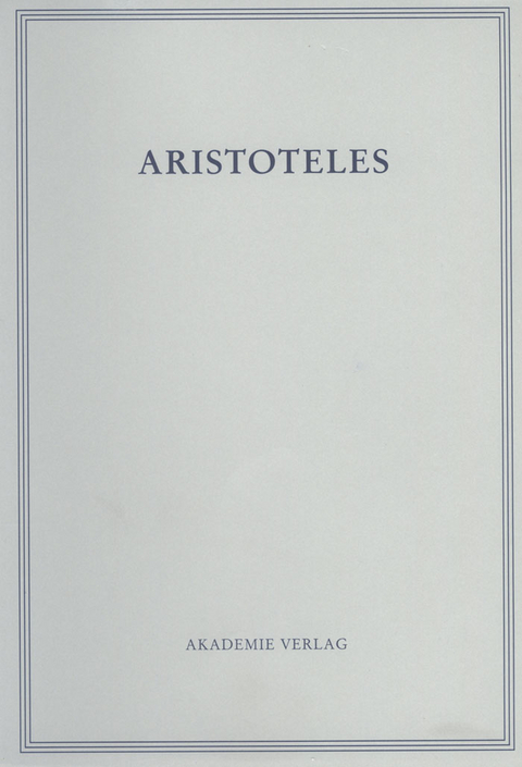 Peri hermeneias -  Aristoteles