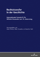 Rechtstransfer in der Geschichte - 