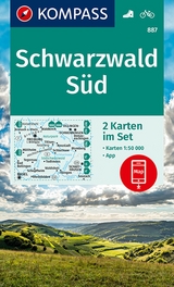 KOMPASS Wanderkarten-Set 887 Schwarzwald Süd (2 Karten) 1:50.000