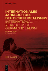 Internationales Jahrbuch des Deutschen Idealismus / International... / Psychologie - 