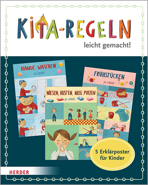 Kita-Regeln leicht gemacht. 5 Erklärposter für Kinder