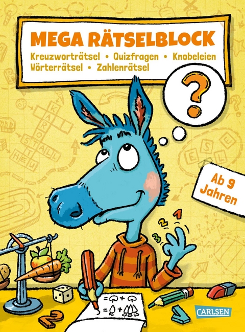 Mega Rätselblock – Kreuzworträtsel, Quizfragen, Knobeleien, Wörterrätsel, Zahlenrätsel - Lucia Fischer