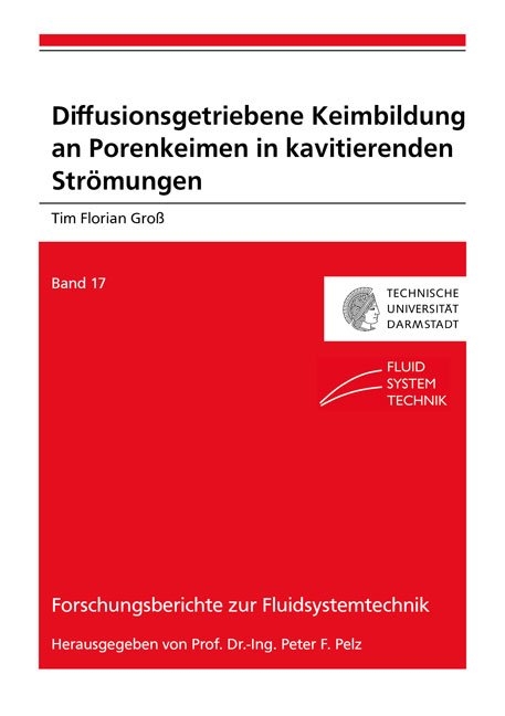 Diffusionsgetriebene Keimbildung an Porenkeimen in kavitierenden Strömungen - Tim Florian Groß