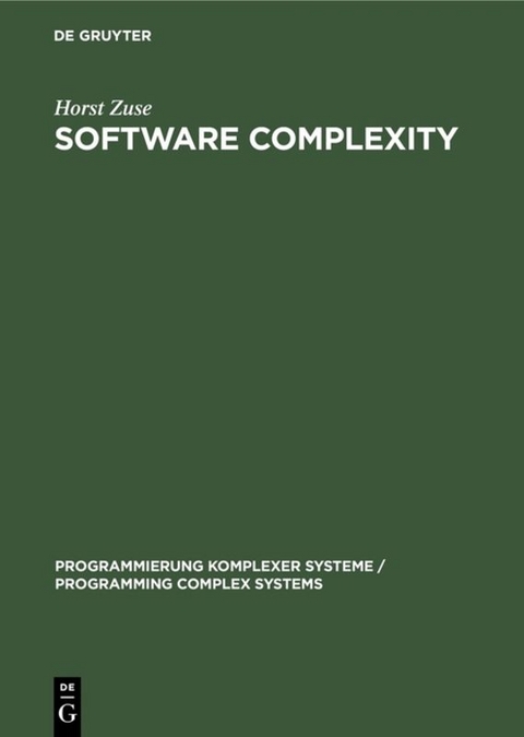 Software Complexity - Horst Zuse