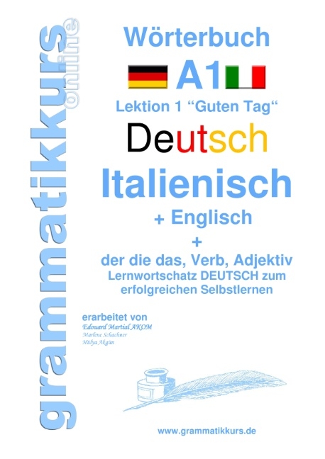 Wörterbuch Deutsch - Italienisch - Englisch Niveau A1 - Marlene Schachner