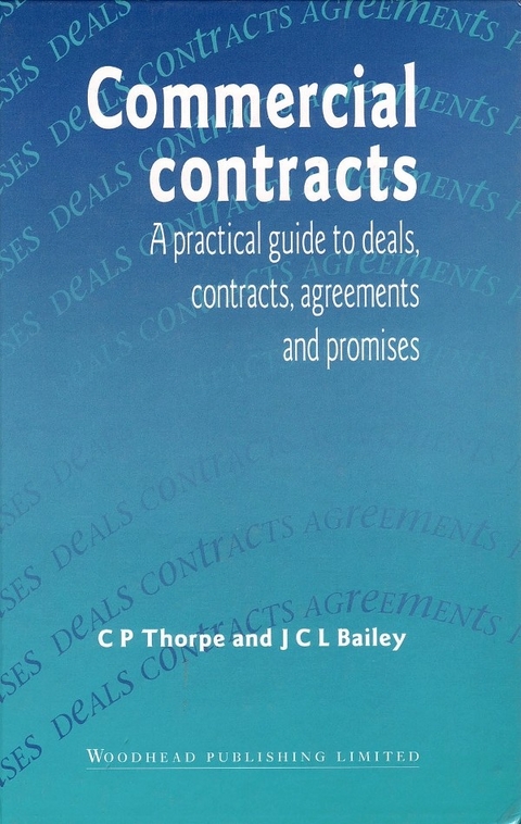 Commercial Contracts -  John Bailey,  Chris Thorpe