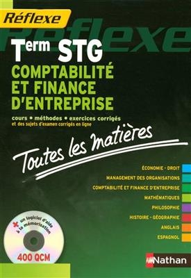 Comptabilité et finance d'entreprise, terminale STG - Olivia Lenormand