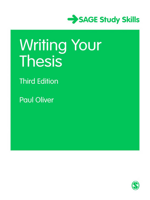 Writing Your Thesis -  Paul Oliver