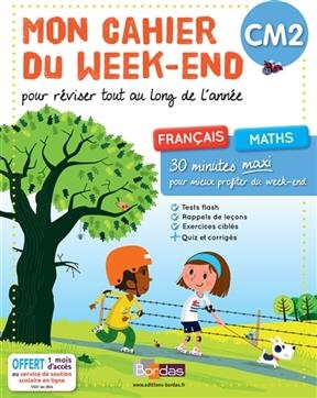 Mon cahier du week-end, CM2 : pour réviser tout au long de l'année