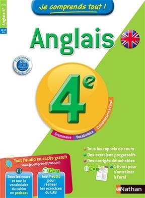 Je comprends tout ! Anglais 4e, 13-14 ans - Ghislaine Santoro