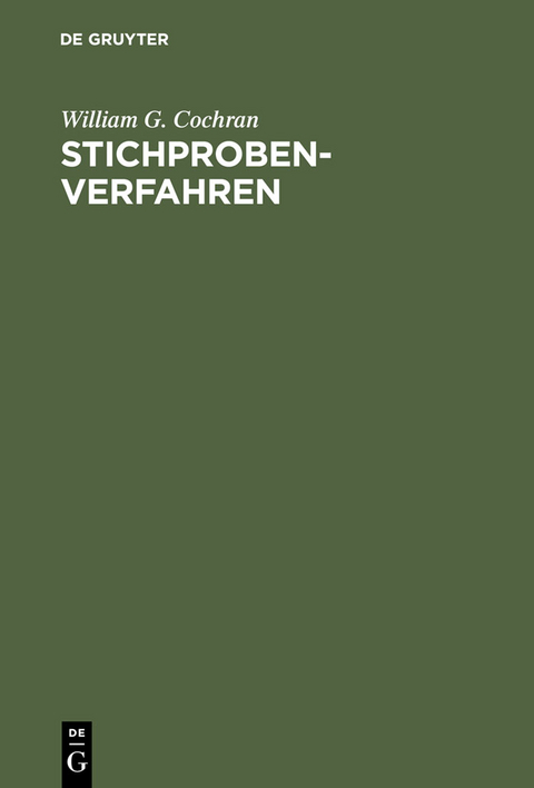 Stichprobenverfahren - William G. Cochran