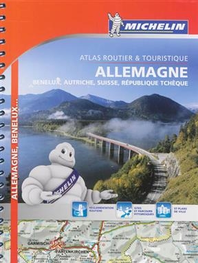 Allemagne, Benelux, Autriche, Suisse, République tchèque : atlas routier et touristique -  Manufacture française des pneumatiques Michelin