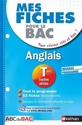 Anglais, terminale toutes séries : nouveau programme