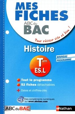 Histoire, terminale ES, L : nouveau programme - Florian Louis