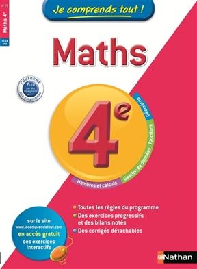 Je comprends tout ! Maths 4e