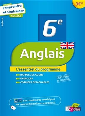 Anglais, 6e : comprendre et s'entraîner