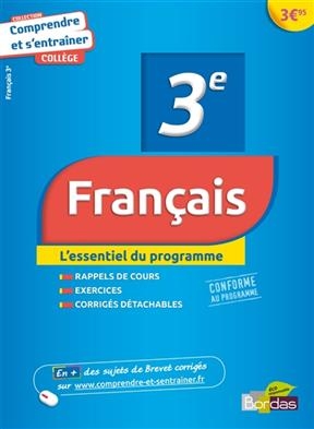 Français, 3e : comprendre et s'entraîner