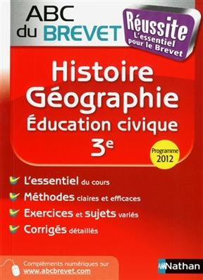 Histoire géographie, éducation civique 3e