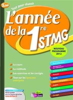 L'année de la 1re STGM : nouveau programme 2012