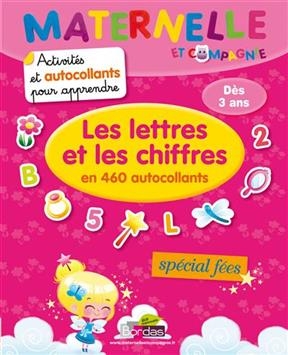 Les lettres et les chiffres en 460 autocollants : spécial fées