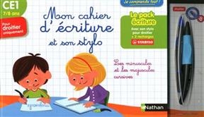 Mon cahier d'écriture et son stylo : CE1, 7-8 ans, pour droitier uniquement - Jeanne Villani