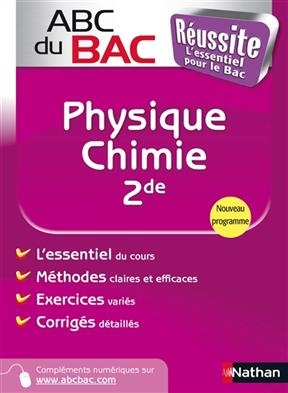 Physique chimie 2de : programme 2010