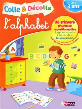 Colle et décolle l'alphabet, dès 3 ans