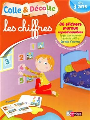 Colle et décolle les chiffres, dès 3 ans